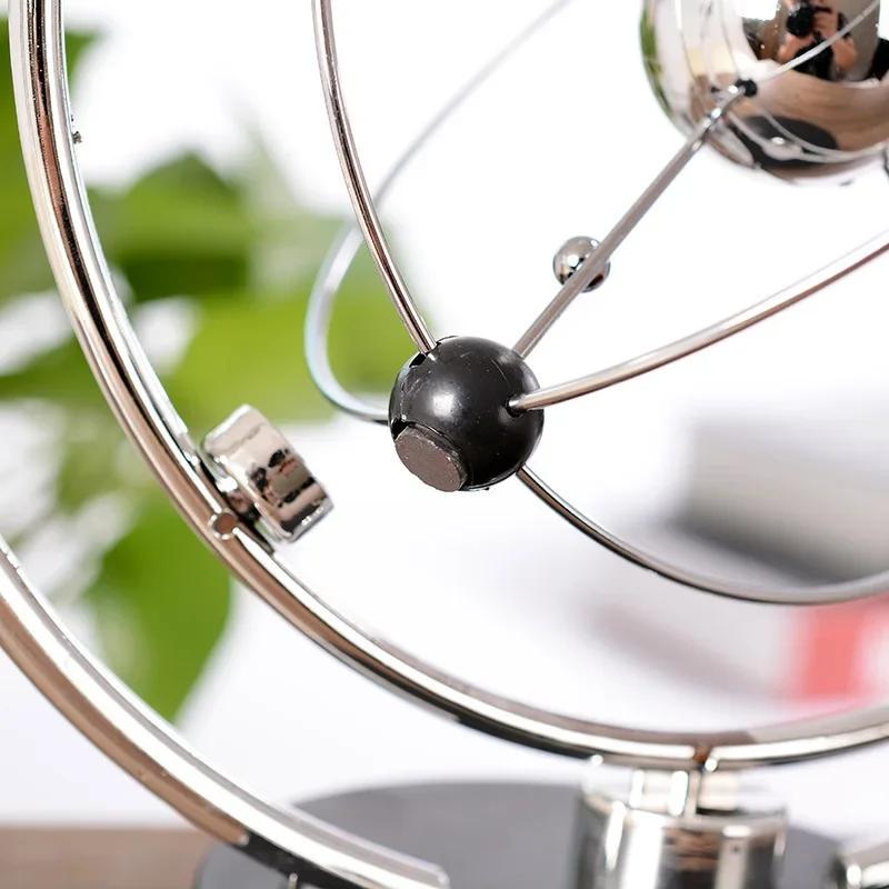 Pendolo di Newton, sfera con culla, giocattolo di fisica per l'equilibrio dinamico, decorazione da tavolo creativa, ornamento artigianale