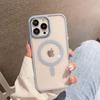 Magsafe pouzdro na telefon pro iPhone 14 12 11 13 Pro Max Clear Hard Pc Zadní silikonový nárazník Kovový kryt fotoaparátu