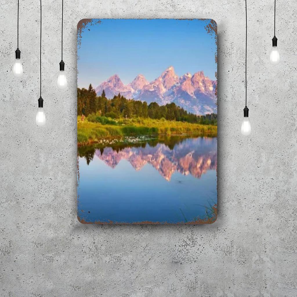 grand teton national park Funny Bar Metal Sign Retro Plaque Vintage Sign Alcohol Drinker Pub Club Kitchen Wall Decoration