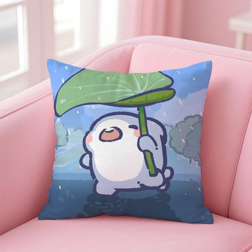 F-Fat S-Shark Cushion Cover Home & Car Multi-Scene Pillow Cover - Reversible, Soft & Durable for Daily Use