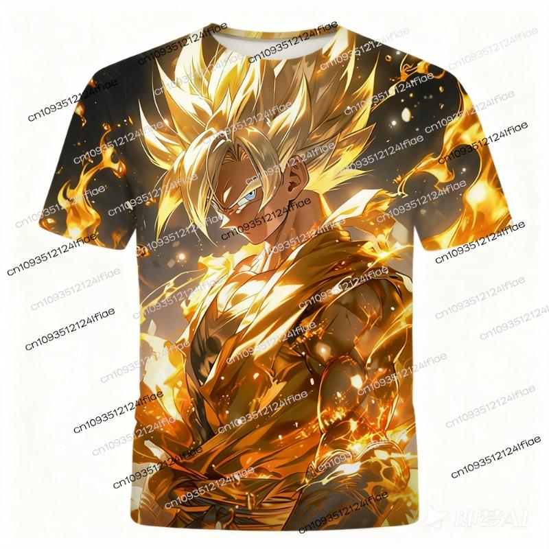2025 New Dragon Ball Z Anime Kids T-shirt Adult Men/Women Goku 3D Printed Street Tshirt Sports Quick-drying T shirt