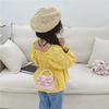 Adorable Mini Butterfly Bow Kids Handbag For Girls Cute Pu Crossbody Purse Accessory
