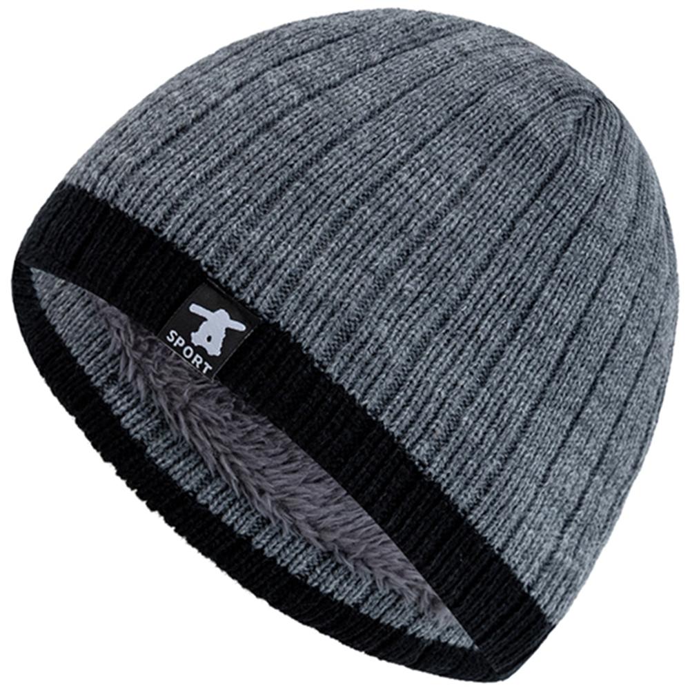 New Style Unisex Winter Hats Cap Plush Fur Lined Warm Streetwear Beanies For Men Woman Casual Winter Skiing Cap Knitted Hats
