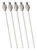 Set of 5 Needle Contact Points for Dial Indicator and Depth Gauge Probing with 1X50mm Long Tip M2 5 Thread Stainless Steel