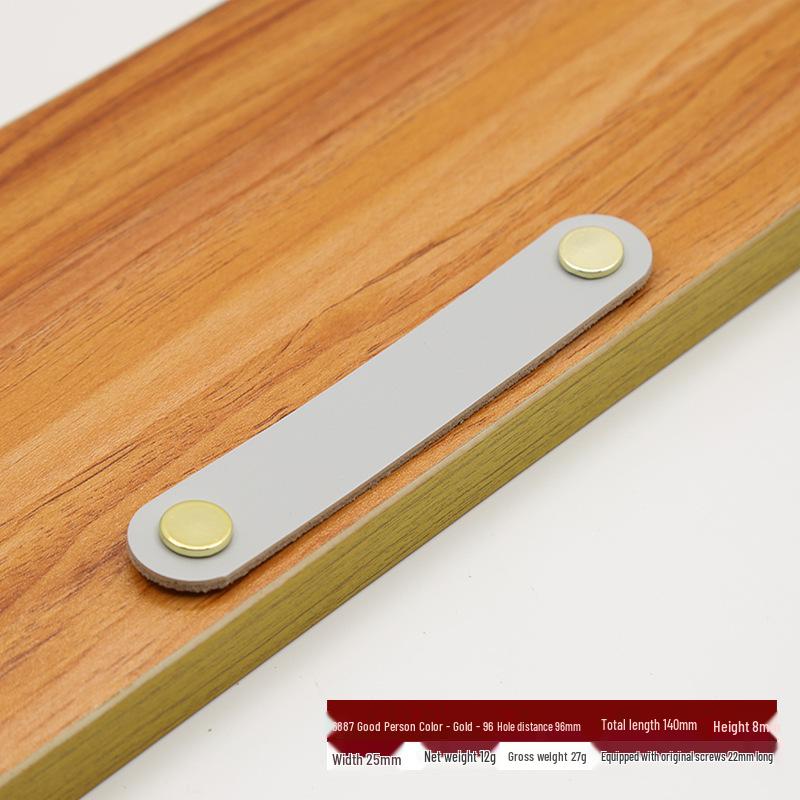 Brown Leather Handle for Cabinets, Wardrobes, Drawers, Boxes, and Luggage