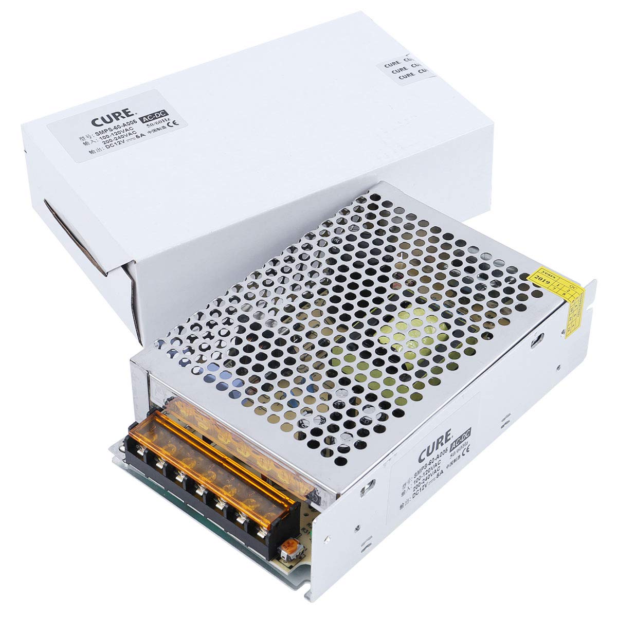 

CURE Stabilized Power Supply Switching Power Supply AC DC Converter 12V 5A 60W DC Power Converter Overload Protection Heat Dissipation Japanese