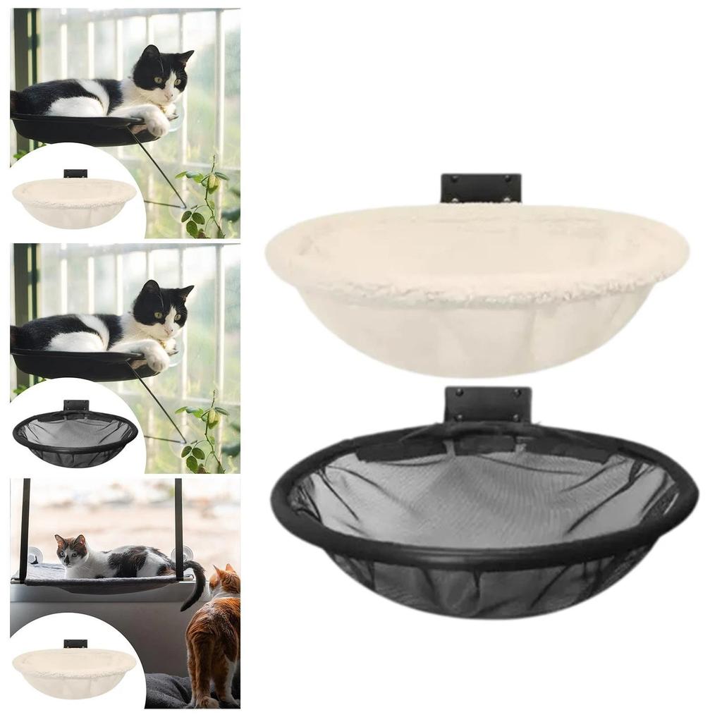 Wall Mounted Foldable Stable 42cm Cat Beds Breathable Cat Hammock Bed Cats Wall Shelf for Sleeping Playing Climbing Accessories
