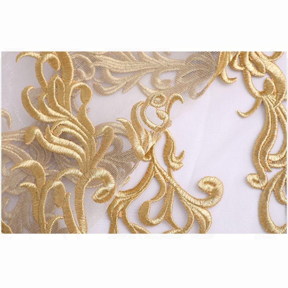 DIY Sequined Embroidery Patches Sewing Flower Fabric  Wedding Gown Cheongsam Bridal Dress Crafts