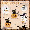 New Halloween Decorations Pumpkin Wooden Ornaments Ghost Festival Atmosphere Decoration Dwarf Ghost Black Cat Wood Products