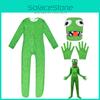 Rainbow Friends Green Cosplay Costume Kids Halloween Fancy Party Dress