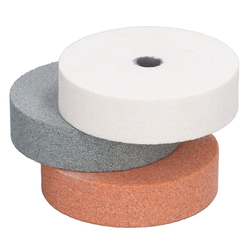 Carbide Buffing Wheel Round Abrasive Stone Sharpening and Polishing Metal, Wood, Glass, Ceramic