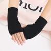 Women Short Fingerless Gloves Cosplay Mitten Unisex Oversleeve Arm Warmer Men's Fashion Warm Cuff Anime Gloves Cosplay Accessory