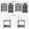 Bathroom Cabinet Set 5 pcs Grey Sonoma 50 x 14.5 x 70 cm