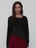 Visus Cotton Cropped Top_Black