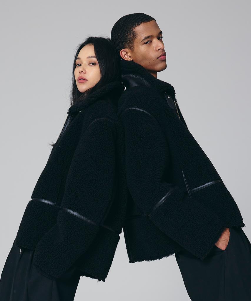 Maison Master Unisex Shearling Couple Shearling Jacket