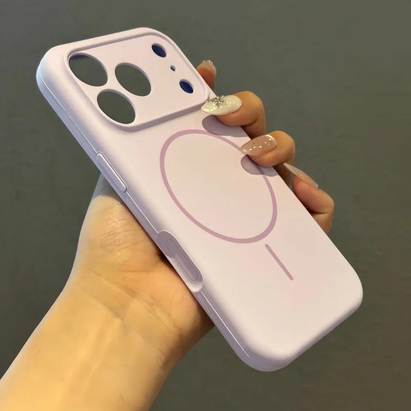 Płynne silikonowe etui na telefon dla Apple iPhone 17 Pro Max - Magsafe Odporne na upadki Kreatywne Pełne Pokrycie Etui Ochronne na iPhone