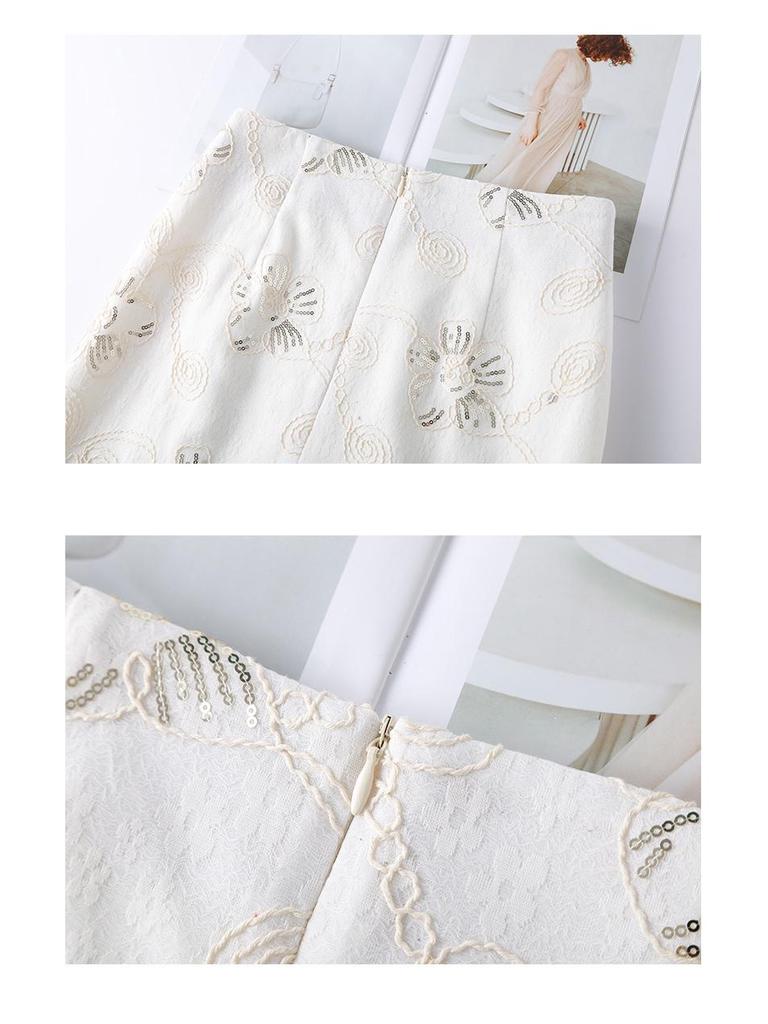 Elegantes chinesisches Stickrock für Damen - Frühling/Herbst 2026 Kollektion