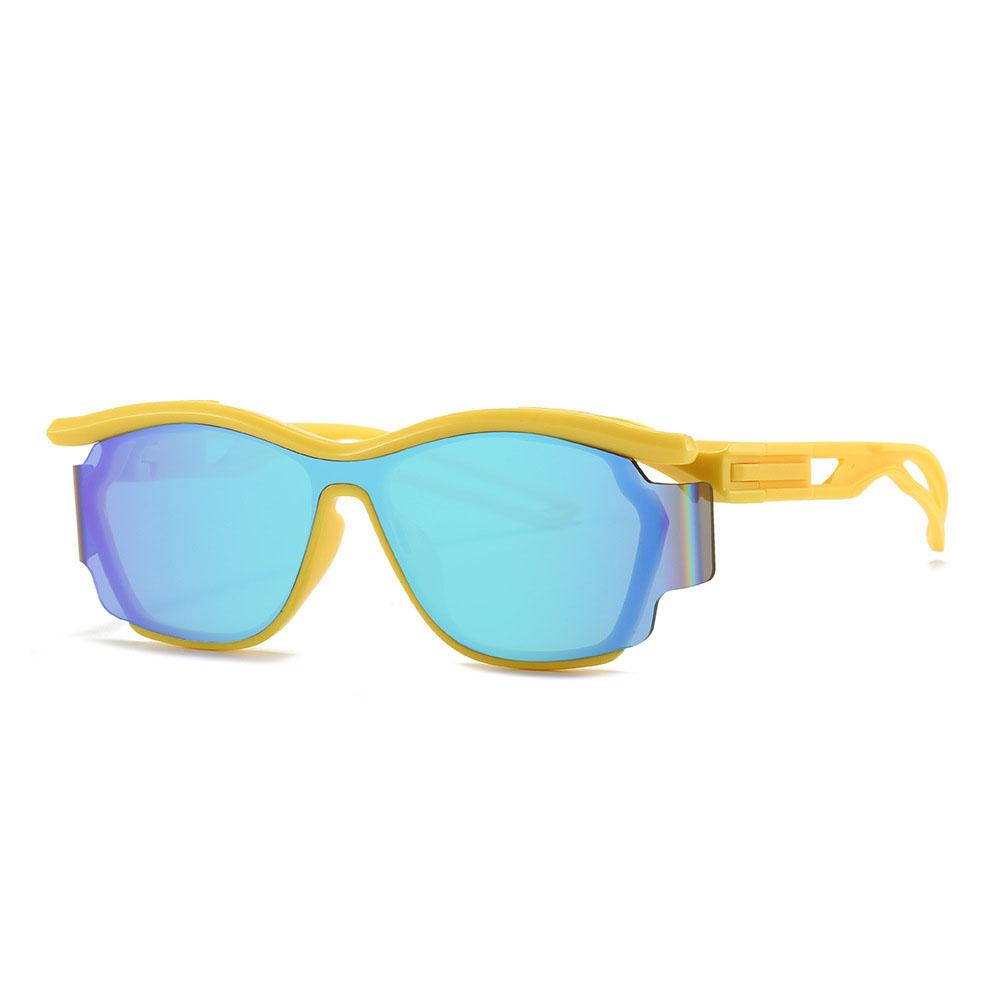

Luxury Vintage Curved Lens Sunglasses Women For Men Sun Glasses Punk Brand Designer Outdoor Popular Shades Cycling Sport Goggle