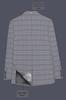 Chicago Gray Super fine Plaid Double Breasted Wool Rich Blazer