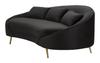 Sofa 3-Sitzer Oslo Mit Kissen Schwarz Cm 185X84X68