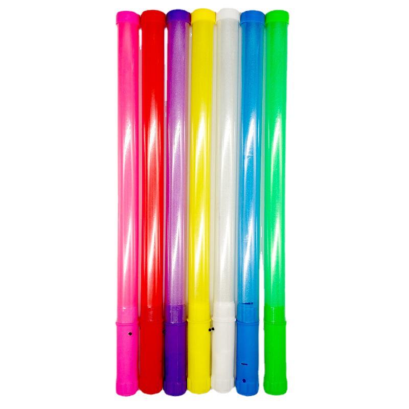 LED Colorful Flashing Glow Sticks - Silver Light-Up Concert Support Props
