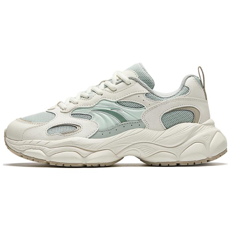 

Anta Little Millennium Comfortable Versatile Wear-Resistant Shock Absorption Low-Top Casual Shoes Women sneaker White Green 122518812-6 35.5
