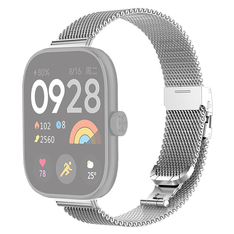 For Xiaomi Smart Band 9 Pro/8 Pro/Redmi Watch 4/Watch 5/Watch 5 eSIM Replacement Wrist Strap Metal Milanese Mesh Watch Band