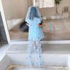 New Frozen Elsa Princess Dress Girls Dress Summer Dress Children's Trouser Dress Love Sand Foreign Style Skirt
