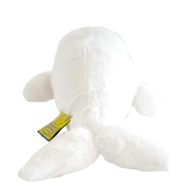 Sun Lemon Fluffy's Beluga Whale, Small, 14 X 26 X 8 Cm, Plush Animal, P-8512
