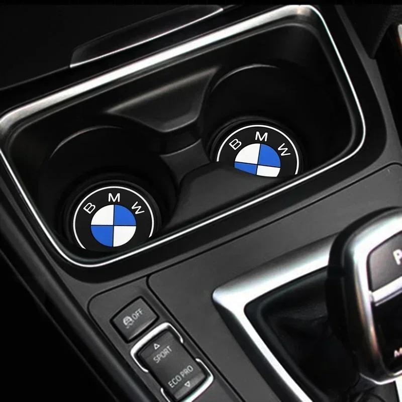 2025 E46 x5 2 szt. Stylizacja samochodu Silikonowy Uchwyt na kubek/butelkę do wnętrza samochodu Mata antypoślizgowa dla BMW M3 M5 X1 X3 X5 E36 E37 E46