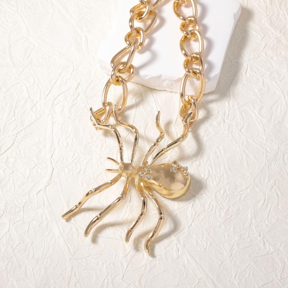 Advanced Design Sense Collarbone Chain Exaggeration Spider Neck Chain  Party