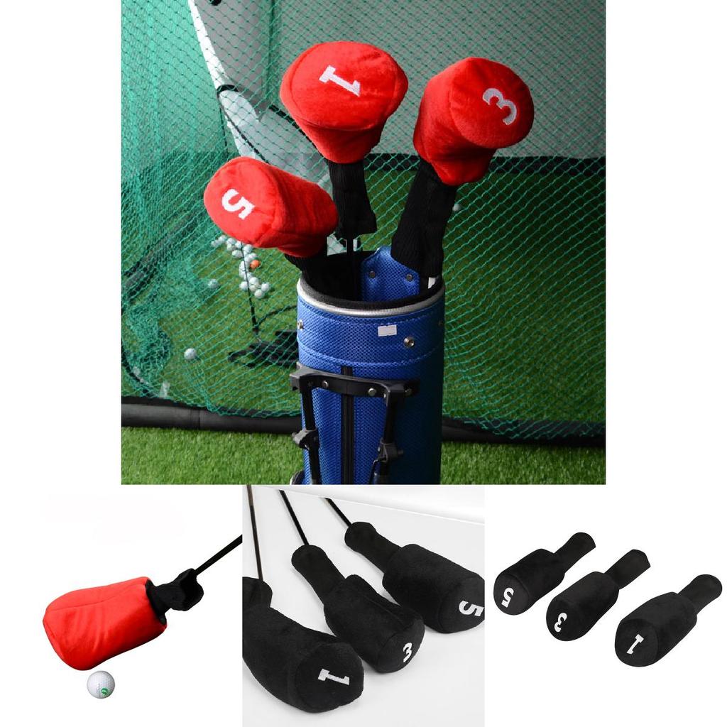 Golf Club Protector Set With Cotton Material For Wooden Clubs For Golf Enthusiasts