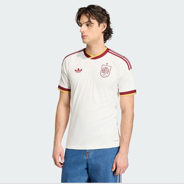 Adidas Originals AUTHENTIC Player Edition Spanish National Team 26th World Cup Away Climacool+ Quick-drying Slim Short Sleeve Football Jersey Men's