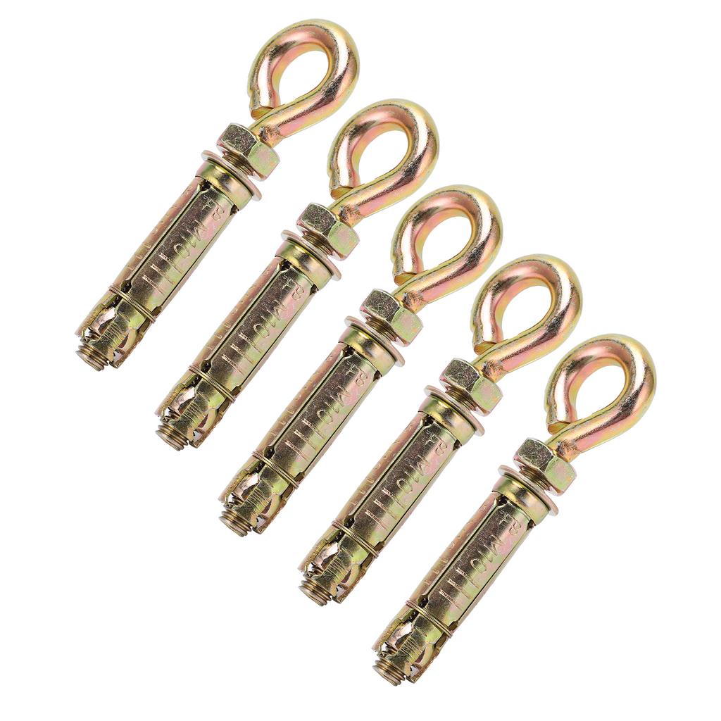 5 ks Expanzní šrouby Těžká kotva Upevňovací oka pro betonovou zeď 11x1,6cm