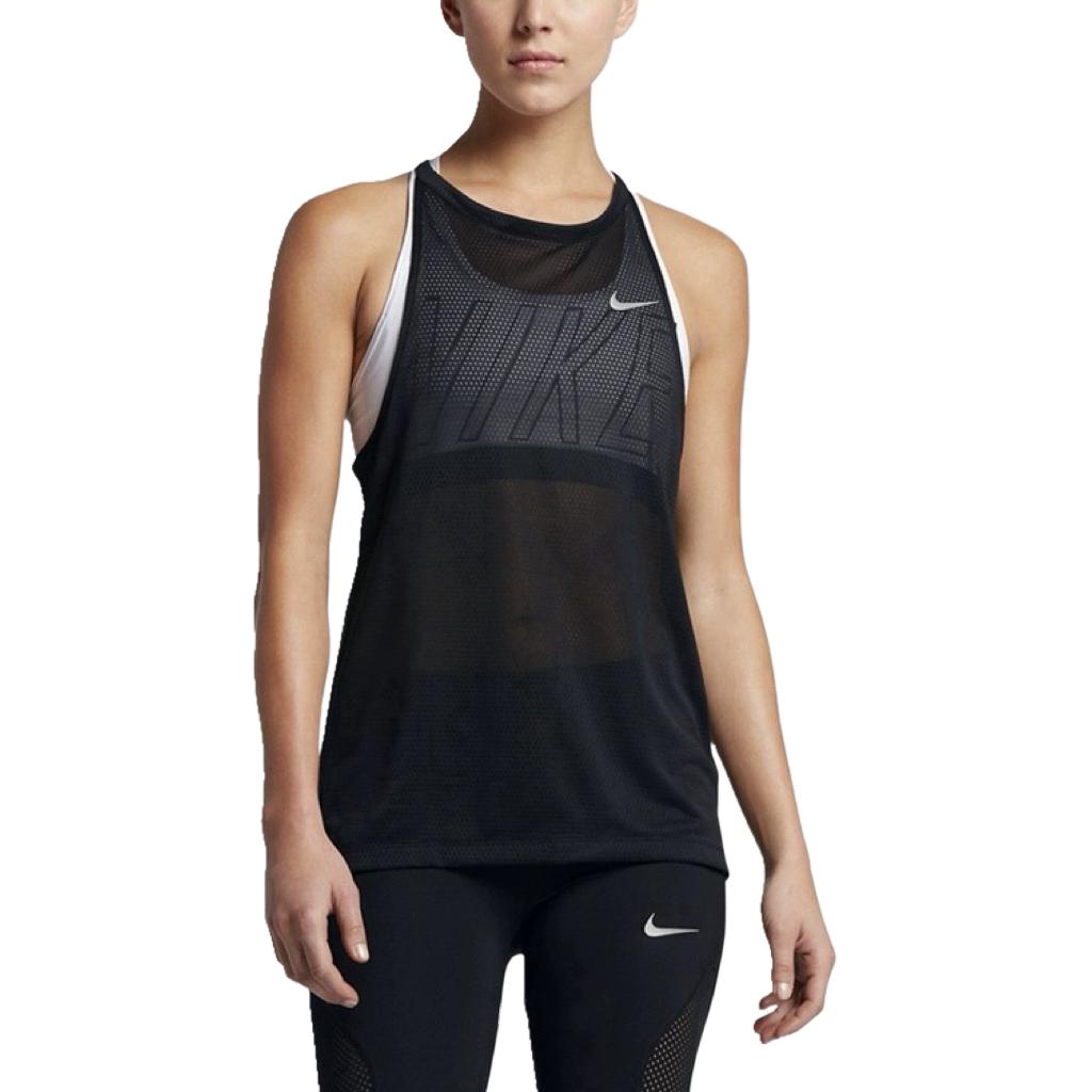 Nike Round Neck Comfortable Sleeveless Sports Vest Women tops Black 831779-011