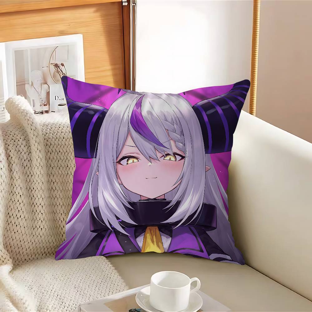 Hololive L-a D-Darknesss Kissenbezug Abnehmbarer Waschbarer Kissenbezug – Ganzjährig Weiches Leinen