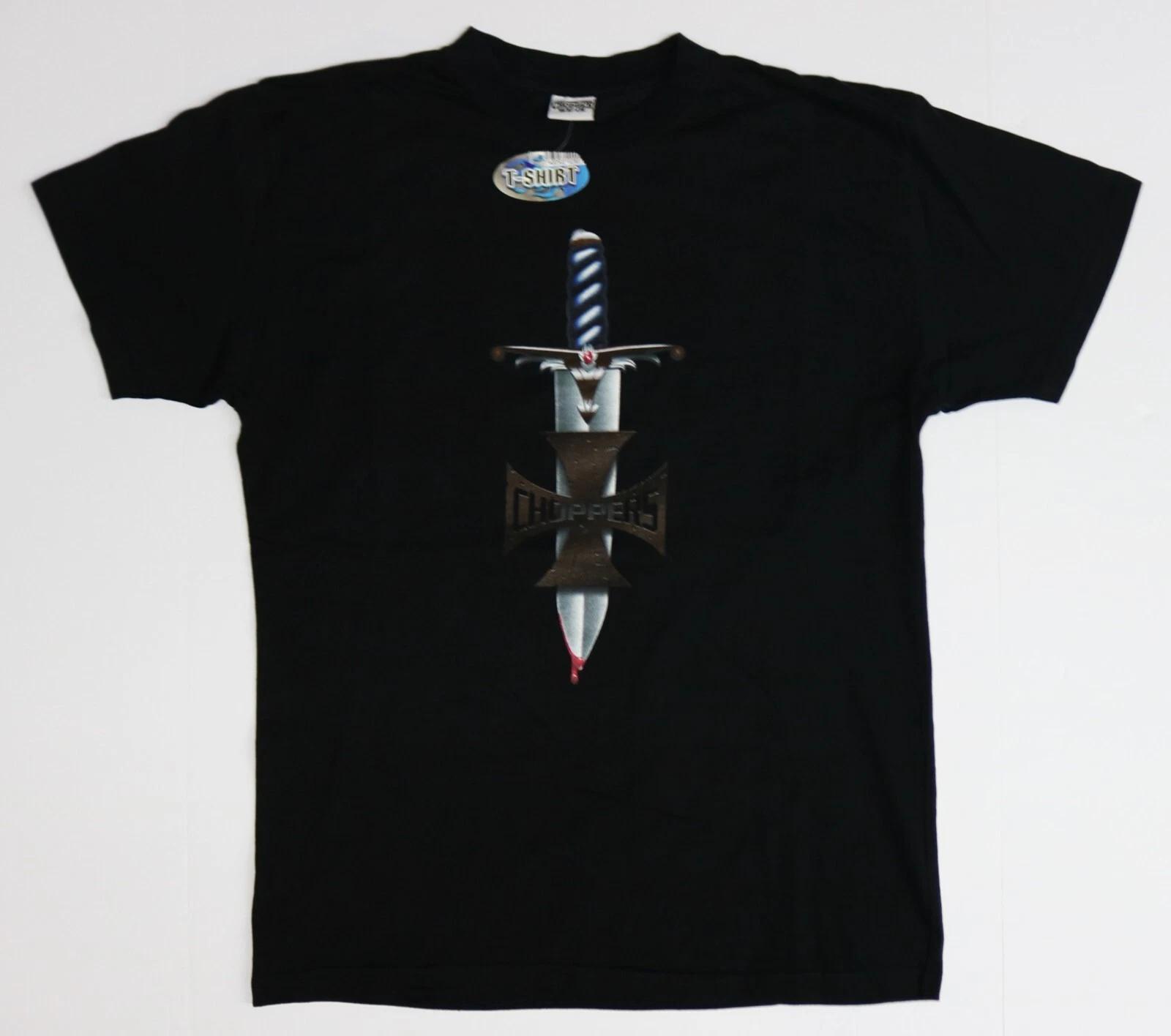 Chopper Wear Men s Black T-Shirt - Size Large (L) Knife/Motorcycle Bike Cross 3XL