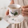 French Hollow Out Ceramic Cup Saucer Set British Style Teapot Afternoon Tea Elegant Drinkware Household Goods