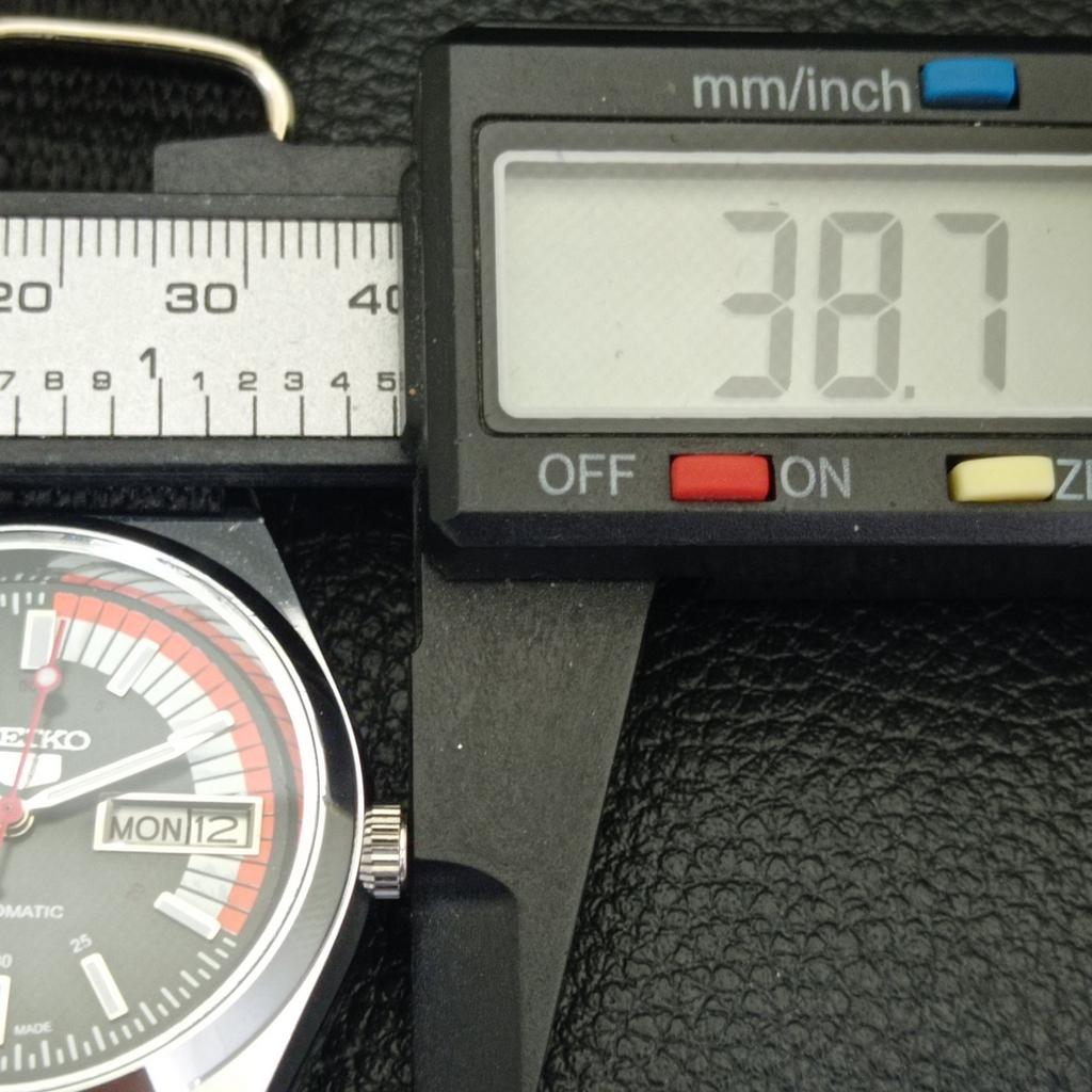 VINTAGE REFURBISHED SEIKO 5 AUTOMATIC 6309A JAPAN MENS BLACK WATCH A440909-4 Sk-a440909