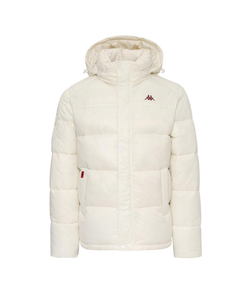Kappa Bulky Hoodie Padded Jumper Unisex Ivory