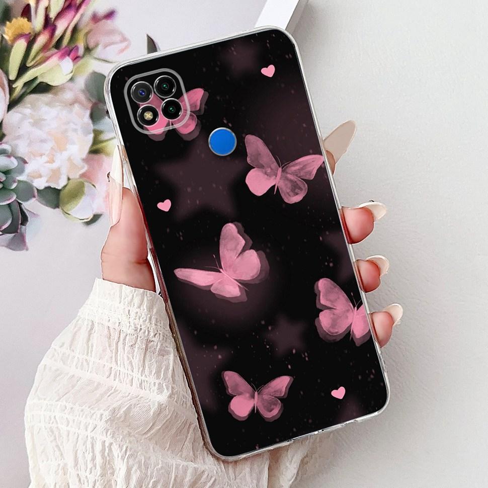 Coque pour Xiaomi Redmi 9C Mode Chat Coque Arrière de Téléphone Pour Xiaomi Redmi9C 9 C Redmi 9C Coque Souple en Silicone 6.53'' Sacs Pare-chocs