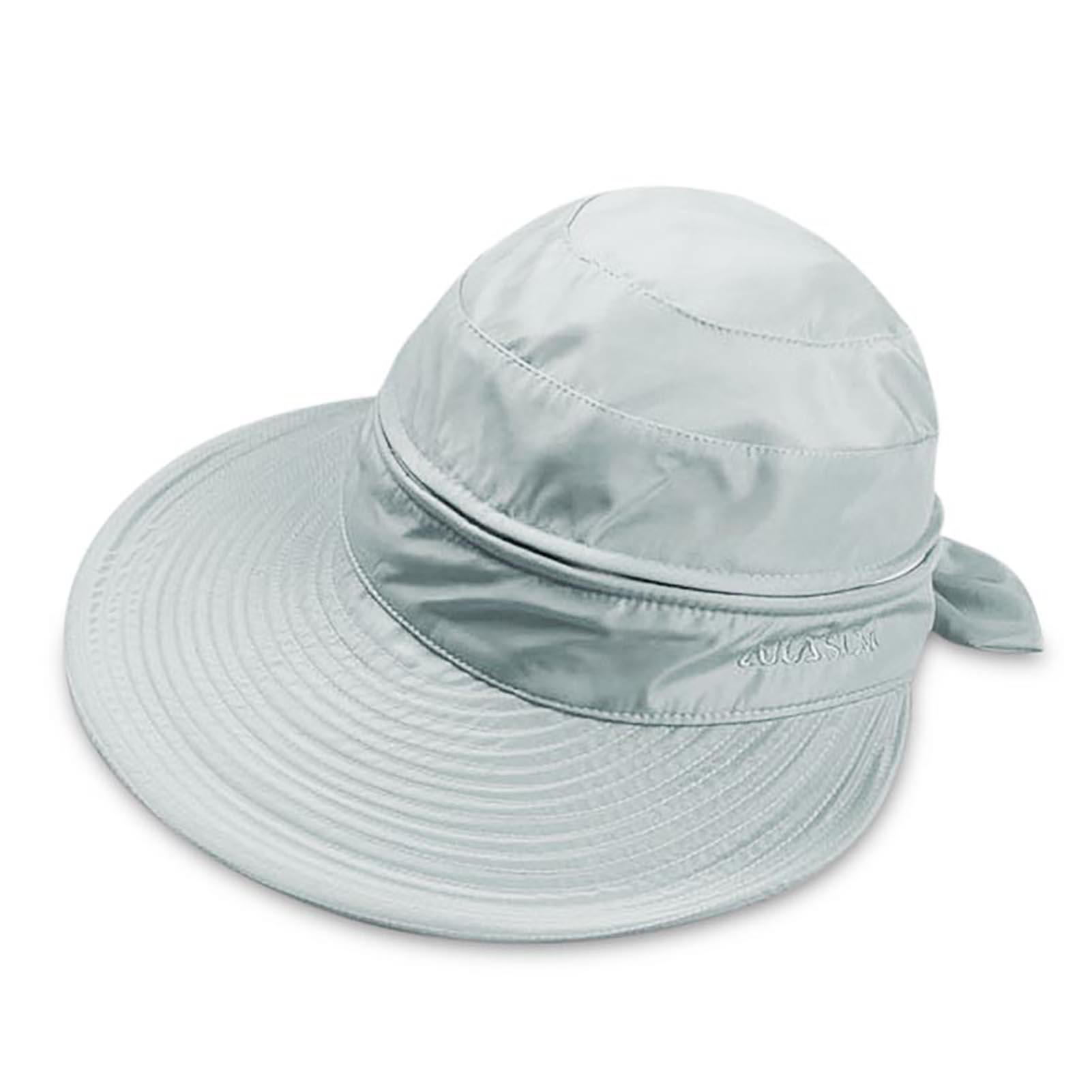 

Летняя пляжная шляпа от солнца для женщин, для улицы, защита от солнца, шляпа с большими полями, защита от ультрафиолета, шляпа с большими полями, шляпа-ведро, солнцезащитные кепки серый