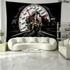 Moto Art Wall Tapestry Aesthetic Wall Hanging Printed Fabric Blanket Decorative Tapestries for Bedroom Living Room Home Decor
