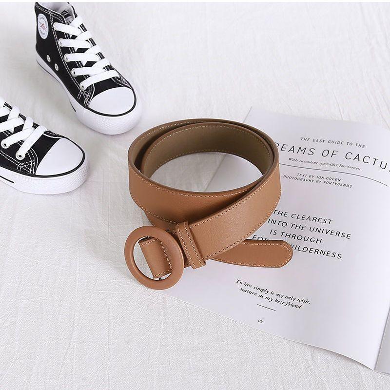 Chic Black Coffee Beige Navy Red Pu Waist Belt Perfect For Fall Outfits And Coats