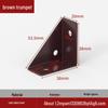 Triangular Furniture Connector: Heavy-Duty Corner Bracket for Cabinets and Beds