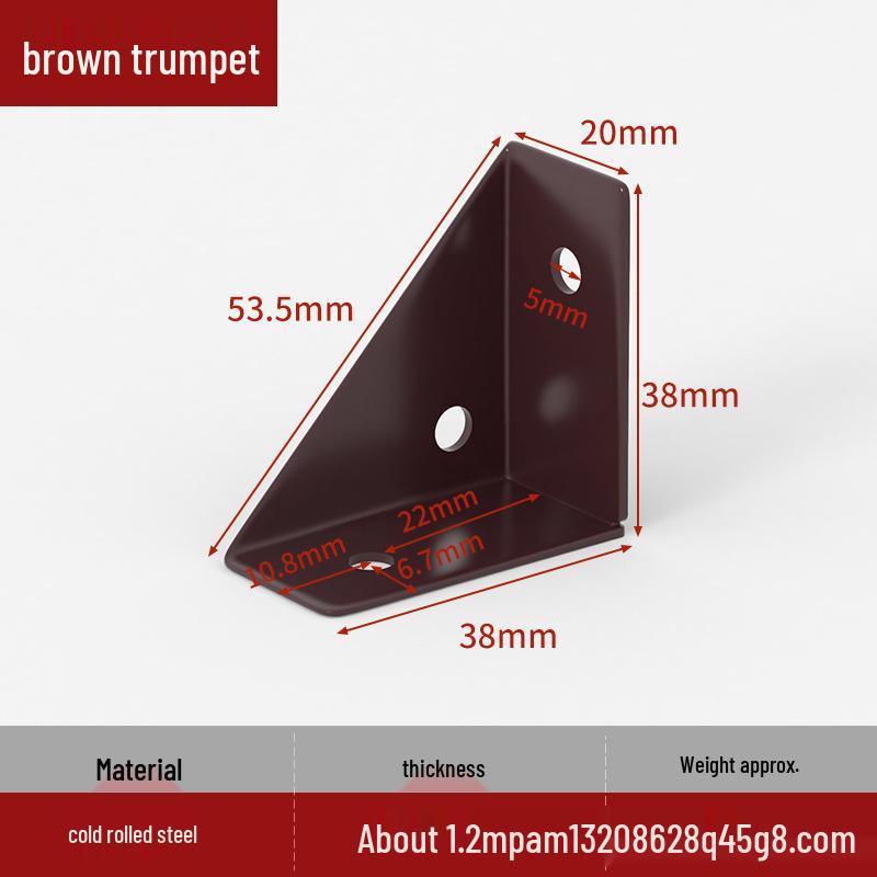 Triangular Furniture Connector: Heavy-Duty Corner Bracket for Cabinets and Beds