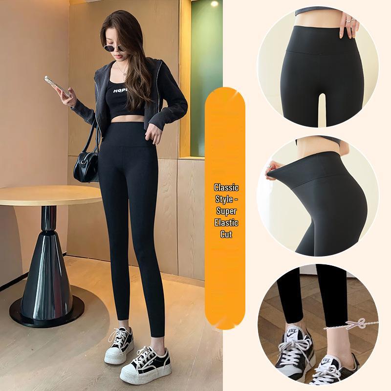 

Women s Petite Fleece-Lined Shark Leggings - Autumn/Winter Thickened Slim Fit Yoga Pants. XL fits 62.5-70 kg