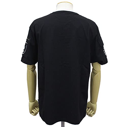 Avirex 6113328 S/S FATIGUE TEE Kurzarm Fatigue T-Shirt 09BLACK XL