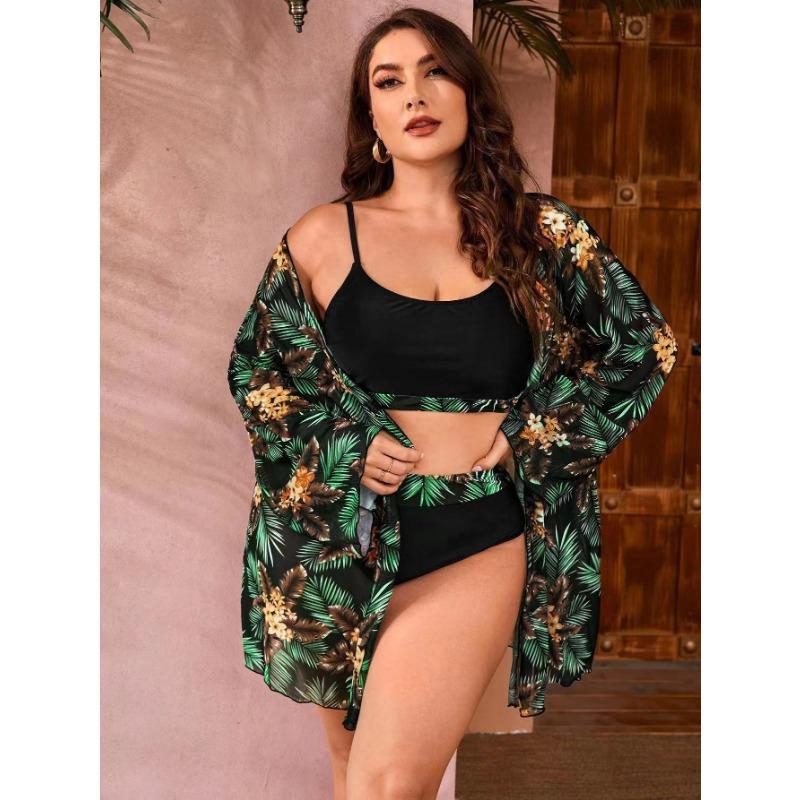 

Женский купальник с высокой талией, сексуальный, большого размера, пляжный, приморский, бикини XXXXXL