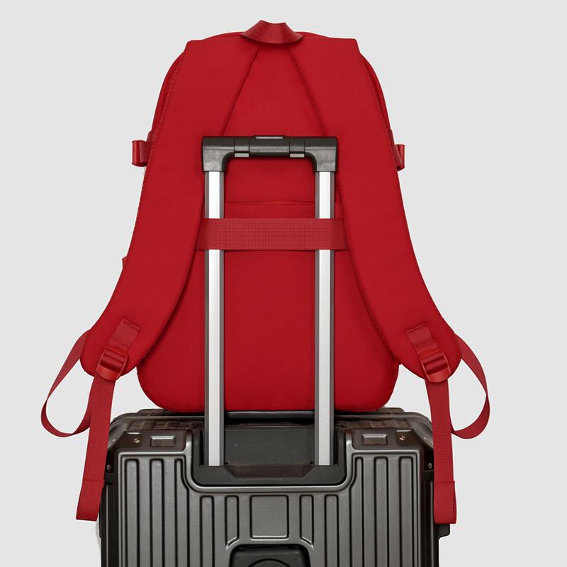 Nylon Backpack Commuter Student Schoolbag Outdoor Solid Color Backpack